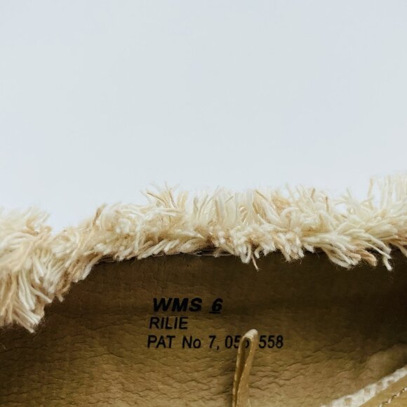 Report Shoes Womens Size 6 Beige Flats Distressed Loafers Pointed Slip On - Picture 10 of 11